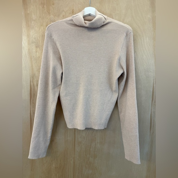 Princess Polly Cream Ribbed Turtleneck - Picture 8 of 11